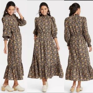 Universal Thread maxi floral prairie cottage core maxi dress size Large